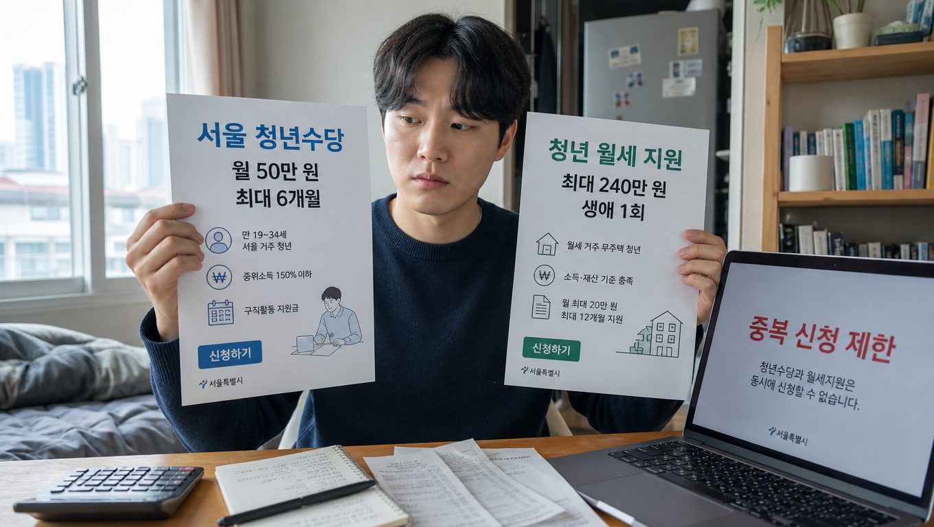 서울 청년 지원금 조건과 중복 신청 규정