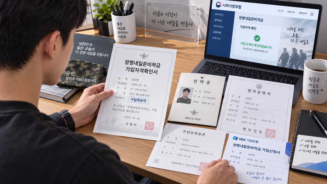 2026 매칭지원금 가입 서류와 만기 수령 절차